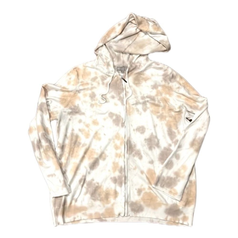 Tye dye lightweight zip up